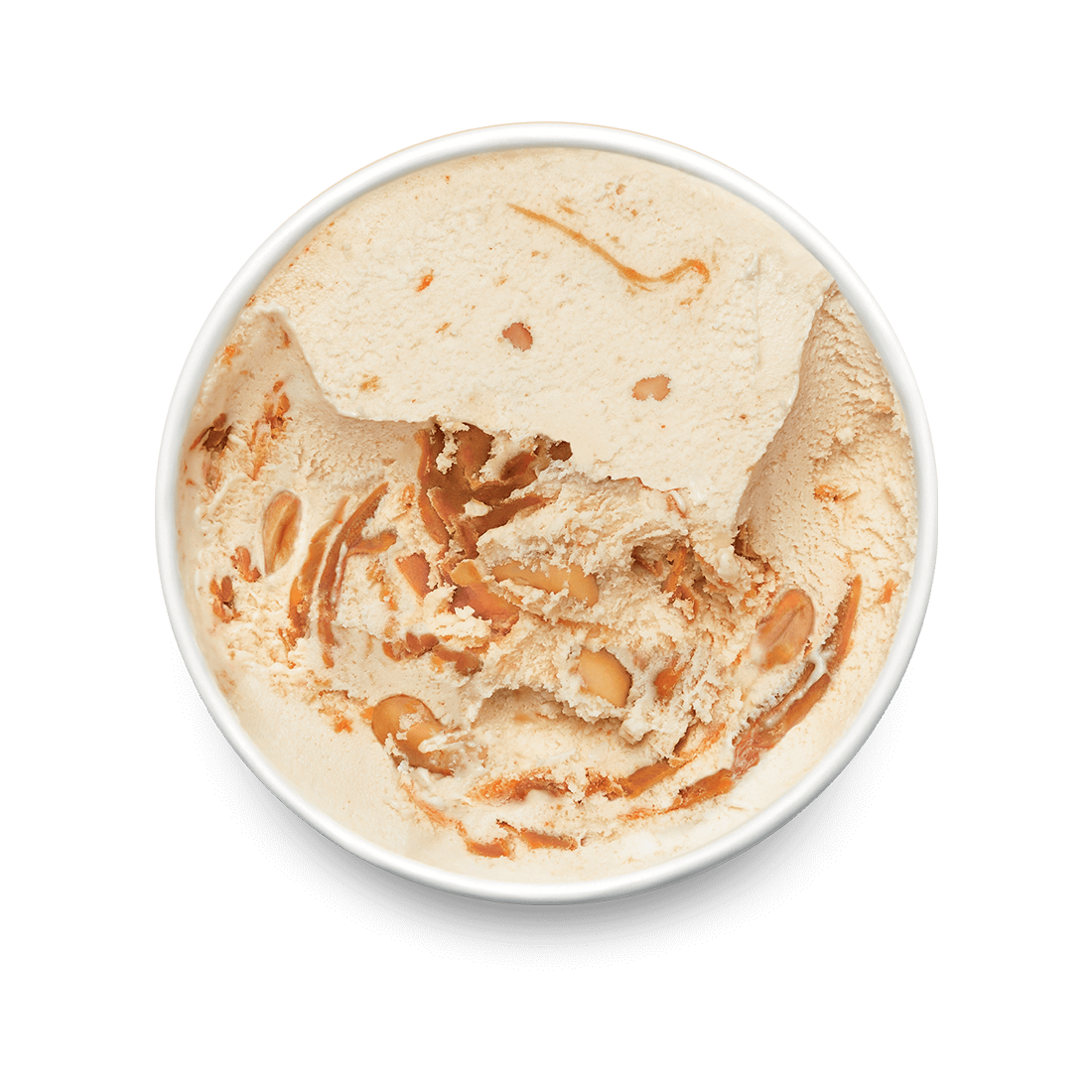 Peanut Butter Crunch Pint Lid Off